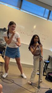 Georgia leading a vocal workshop